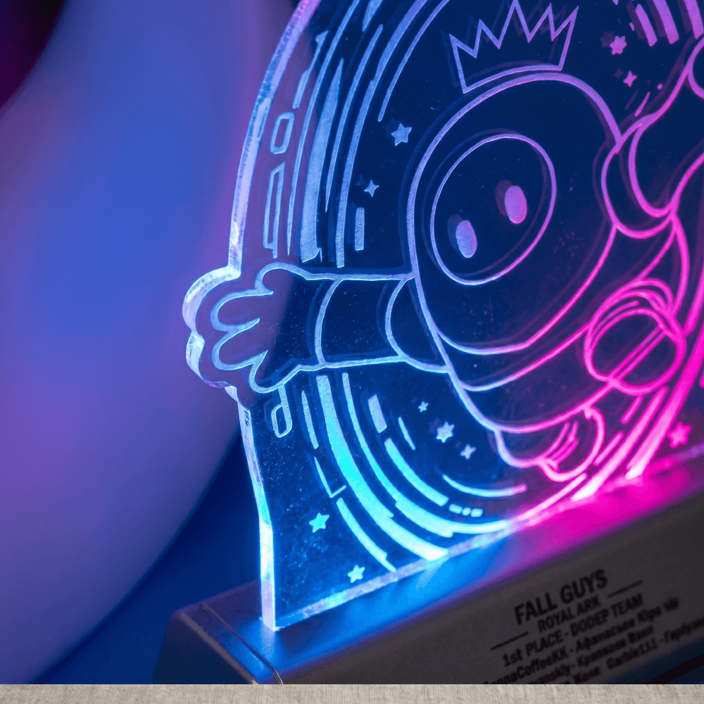 LED подсветка на стелле из акрила