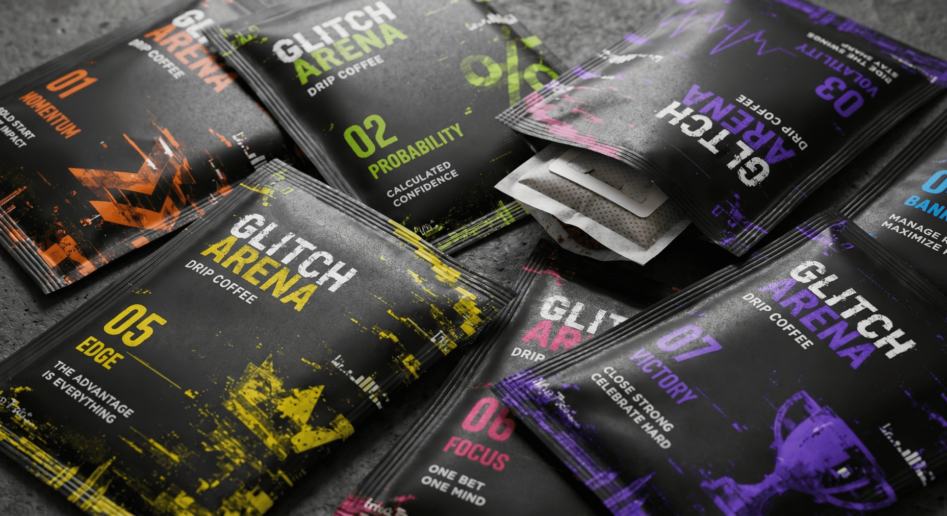 Gift box with drip coffee для GLITCH ARENA